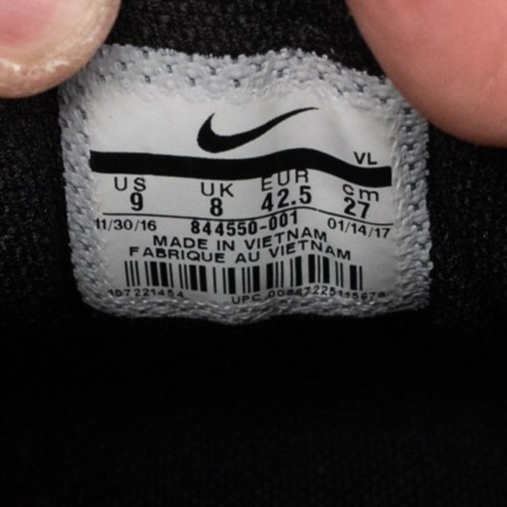 Nike Durasport 4 Golf Shoes Mens 9 Black Athletic Cleats Golfing Outdoor 844550 - Picture 6 of 10
